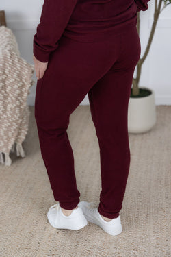Corrine Joggers - Burgundy