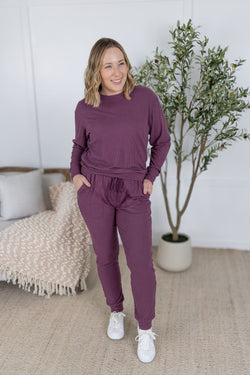 Corrine Joggers - Plum
