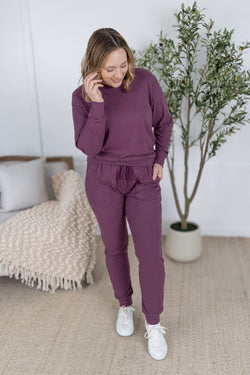 Corrine Joggers - Plum