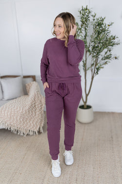 Corrine Joggers - Plum