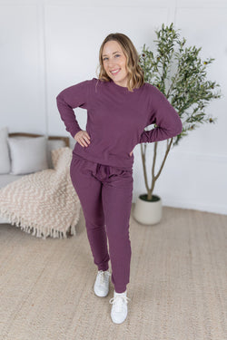 Corrine Joggers - Plum