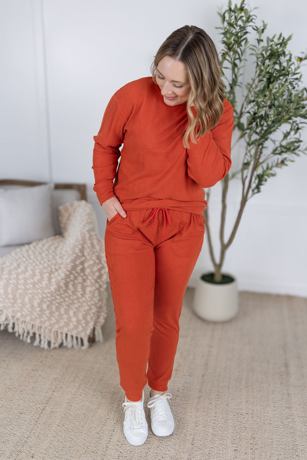Corrine Joggers - Pumpkin