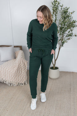 Corrine Joggers - Hunter Green
