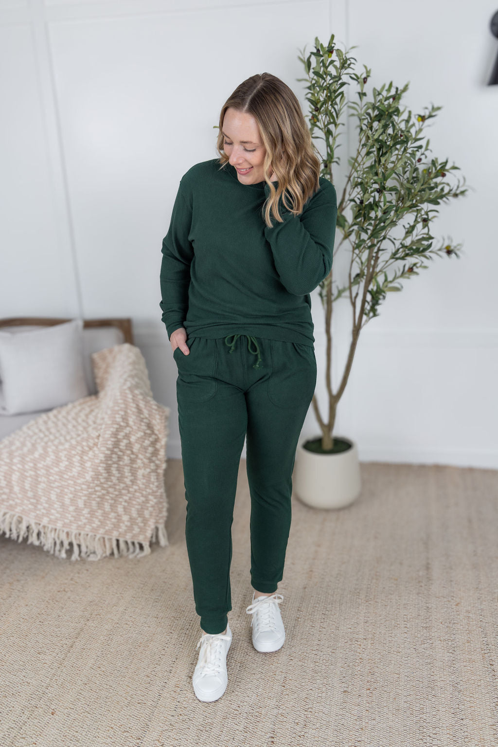 Corrine Joggers - Hunter Green