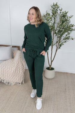 Corrine Joggers - Hunter Green