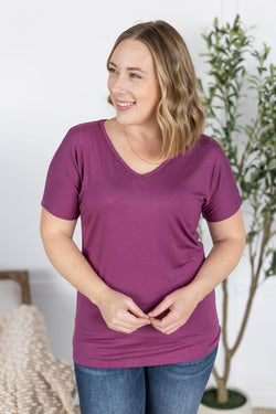 Chloe Cozy Tee - Mulberry