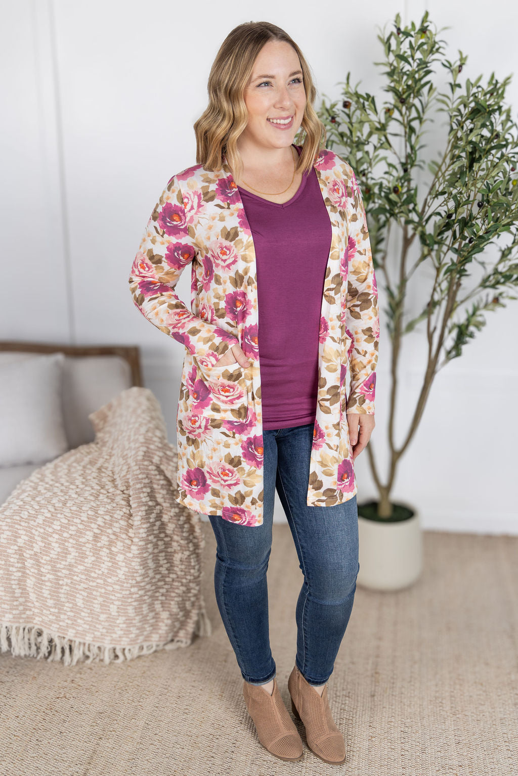 Classic Cardigan - Autumn Blossom