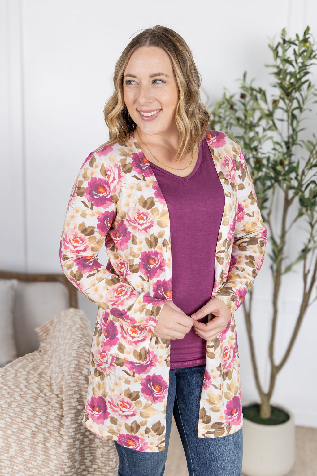 Classic Cardigan - Autumn Blossom