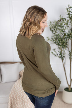 Blair Long Sleeve Top - Olive