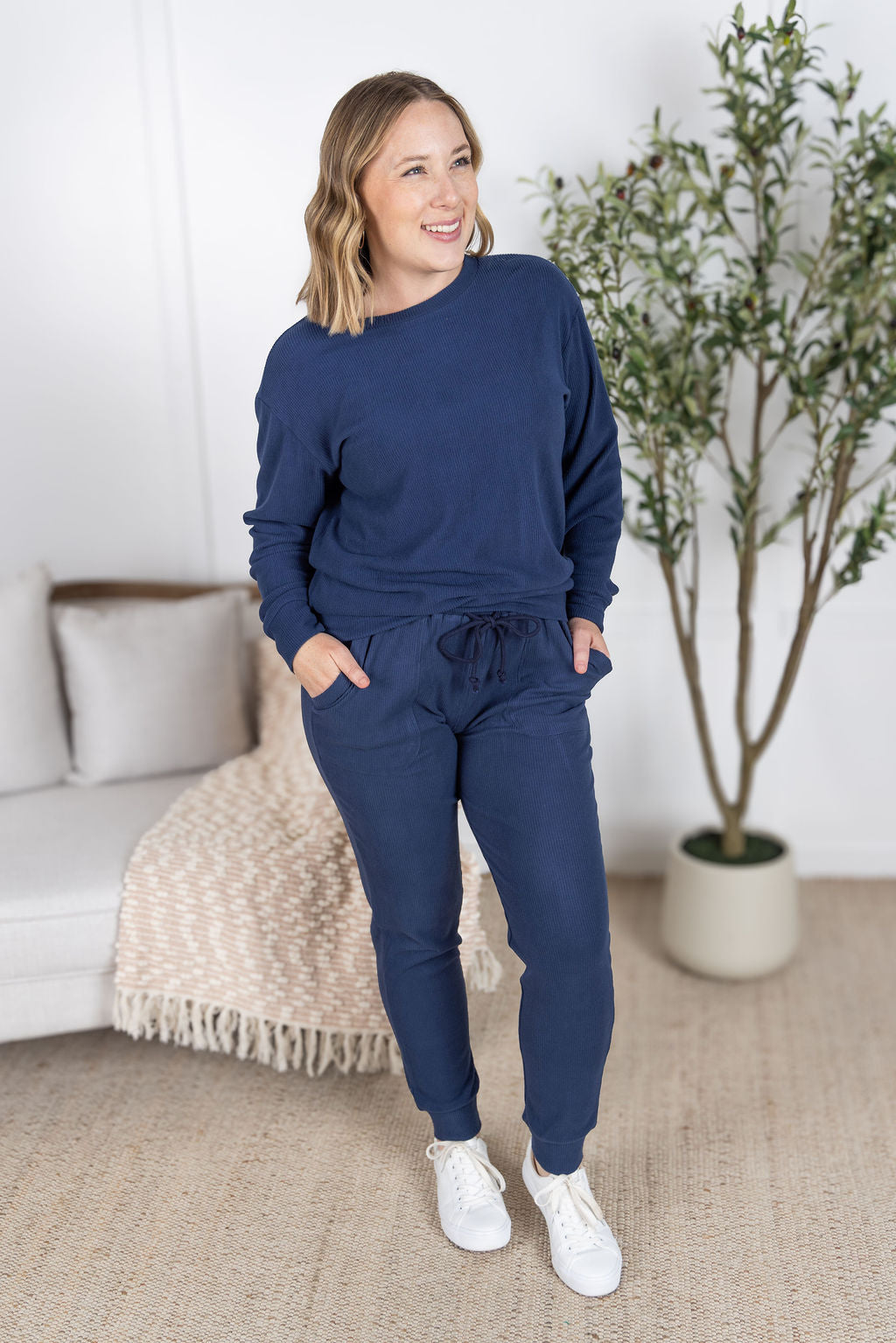 Corrine Joggers - Navy