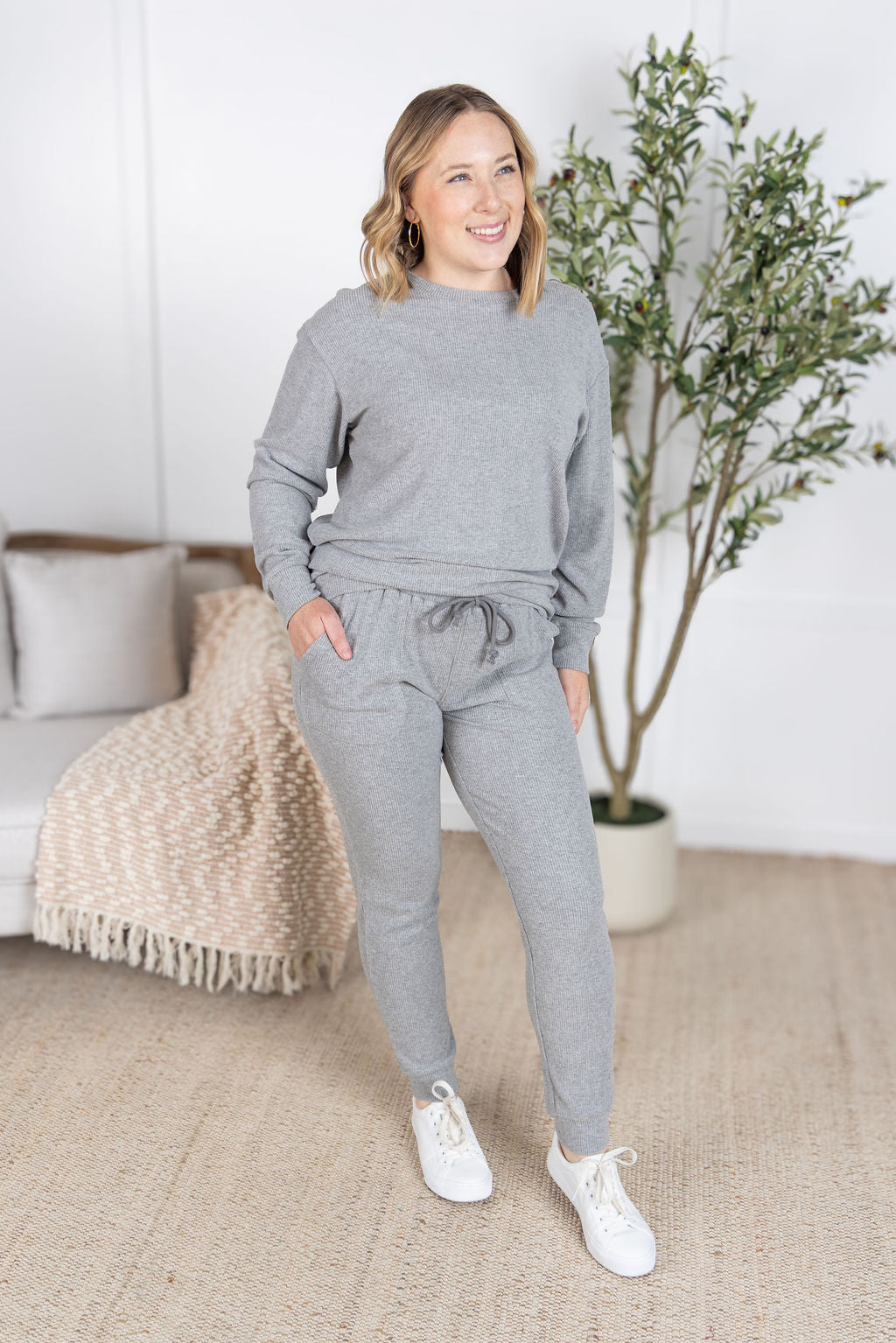 Corrine Joggers - Light Grey