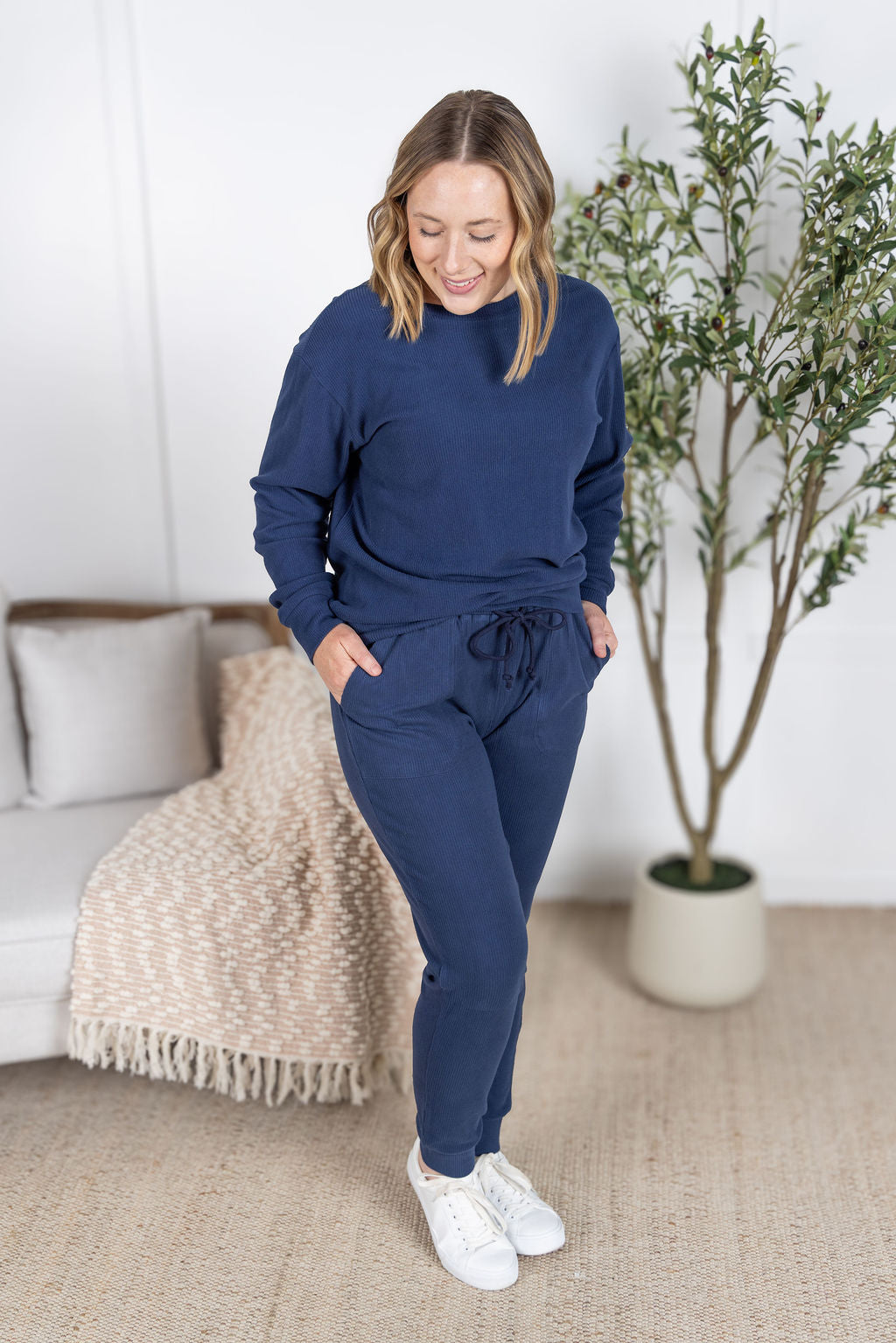 Corrine Joggers - Navy