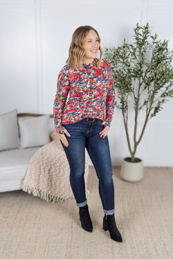 Blair Long Sleeve Top - Bright Floral