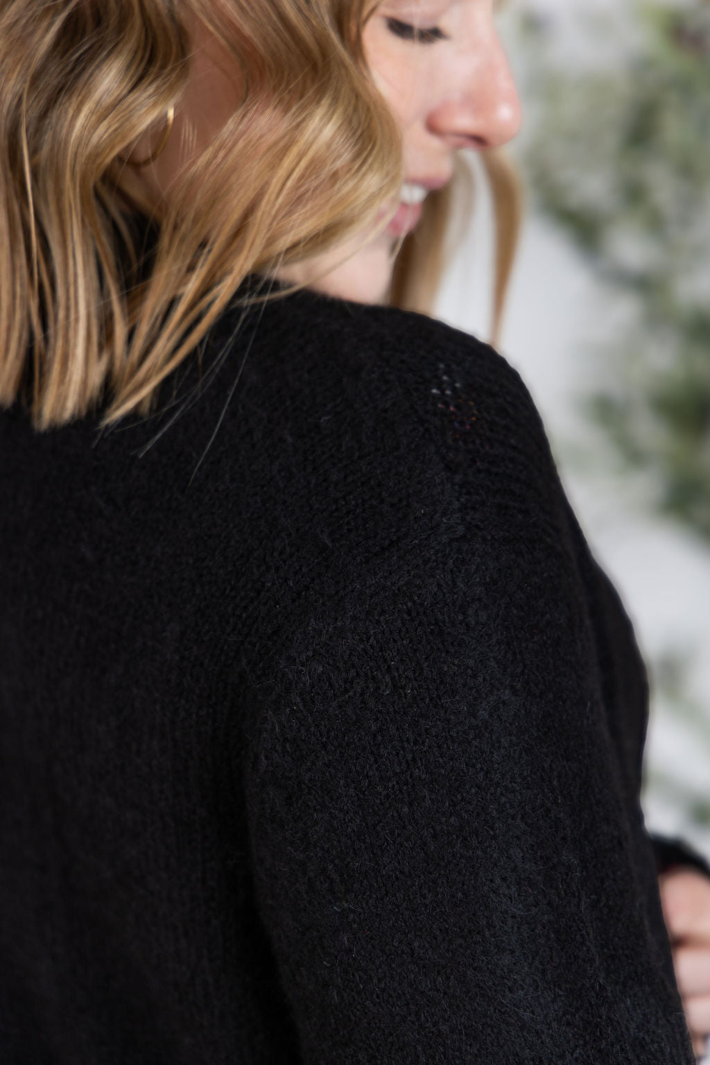 Madison Cozy Cardigan - Black