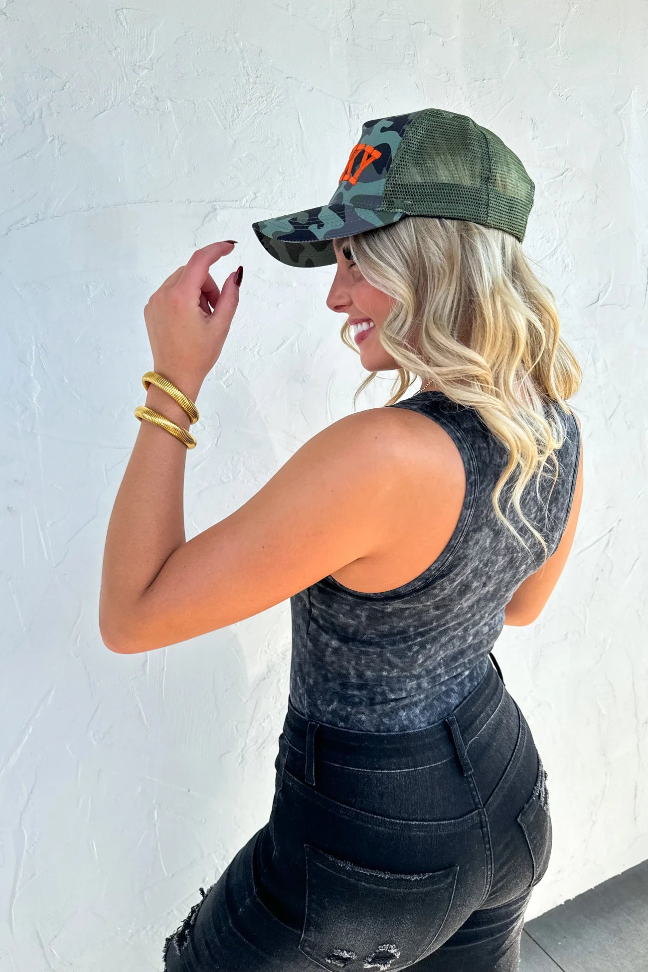 PREORDER- LUCKY CAMO TRUCKER HAT