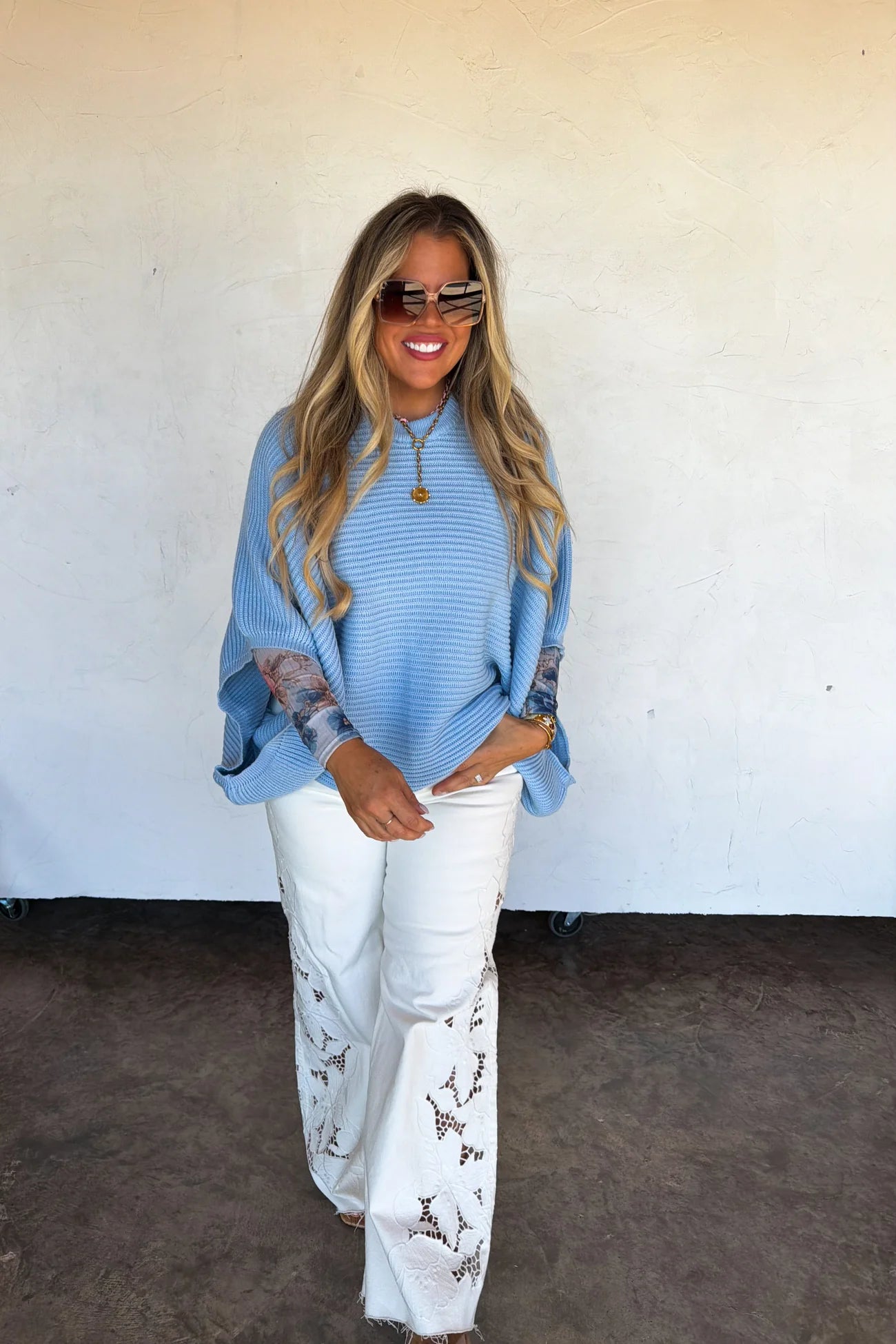 PREORDER- SPRING MEG PULLOVER PONCHO