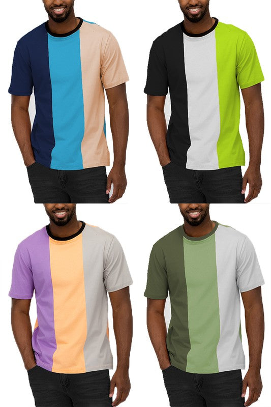 Mens Color Block T Shirt