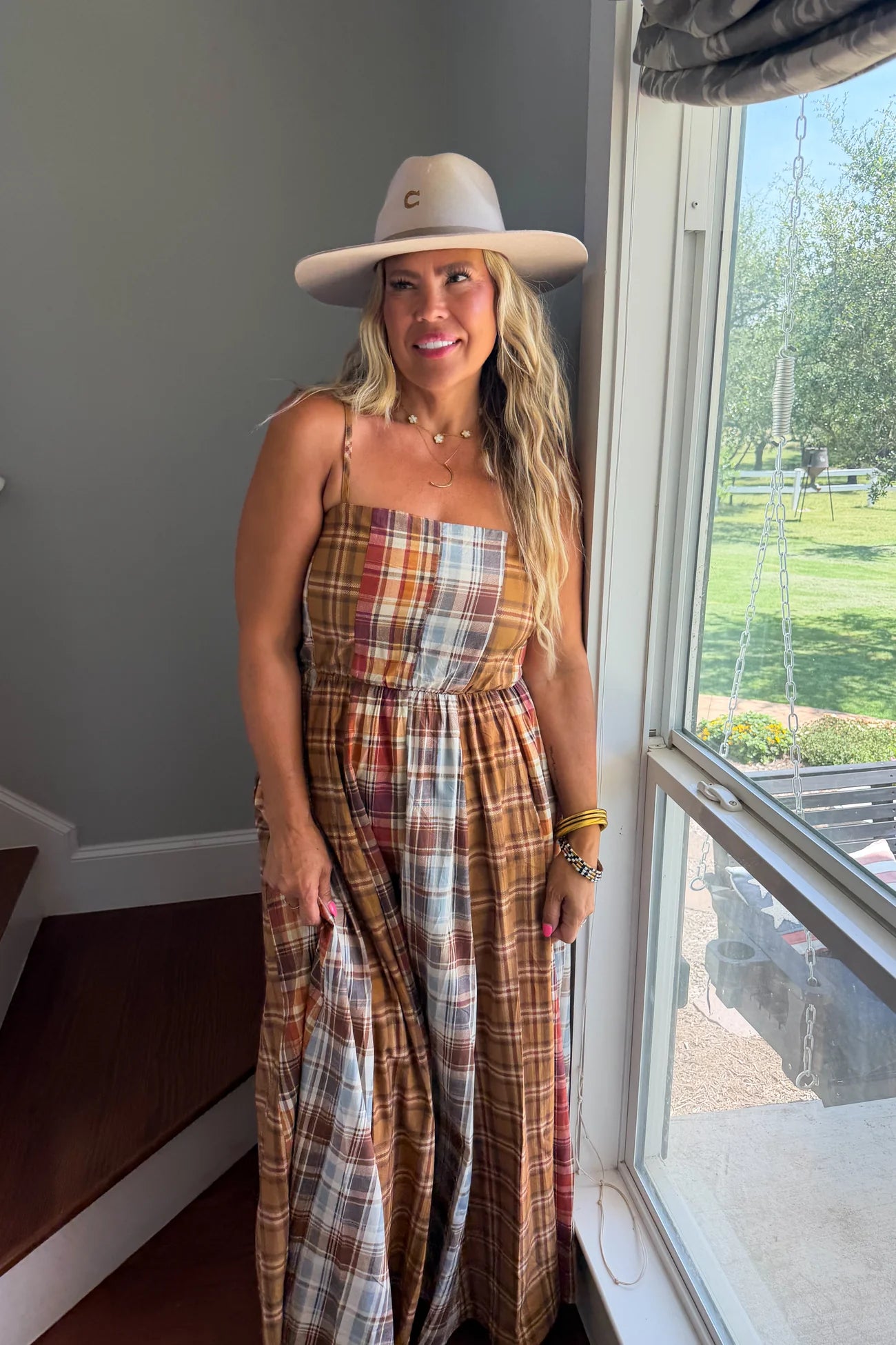 PREORDER- THE ASHFORD PLAID MAXI DRESS