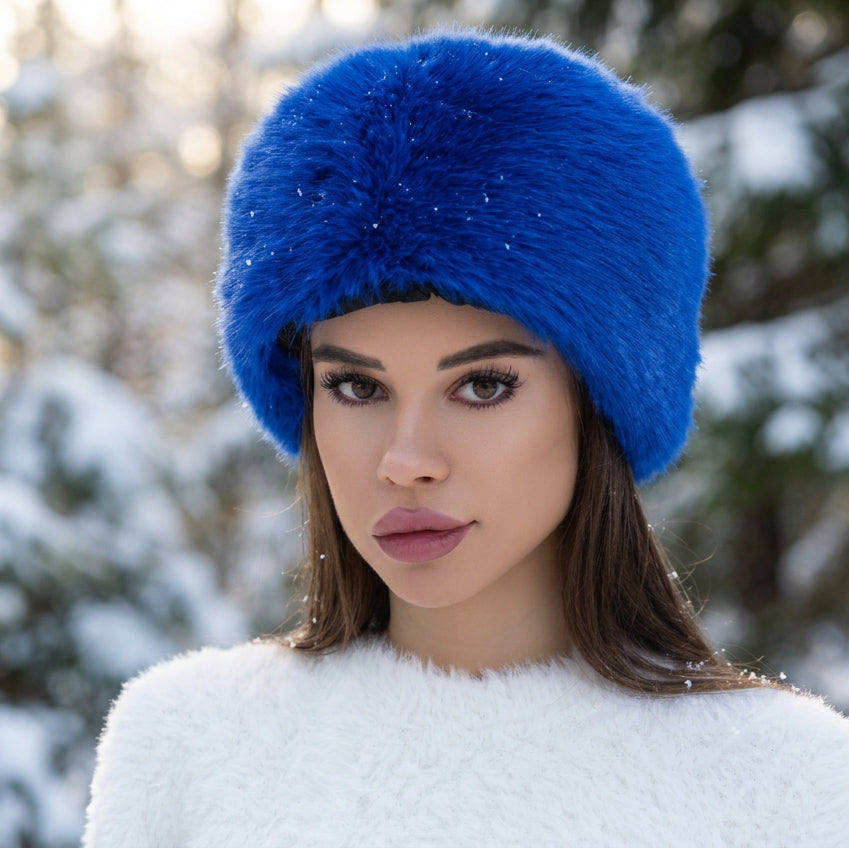 Plush Cotton Dome Bucket Hat with Ear Protection