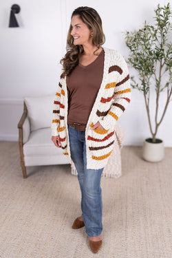 Stripe Cardigan - Fall Stripes