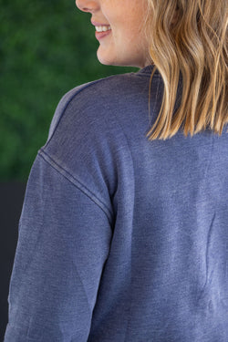 Vintage Wash Pocket Pullover - Nautical Navy