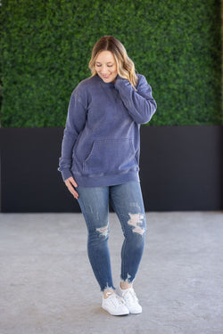 Vintage Wash Pocket Pullover - Nautical Navy