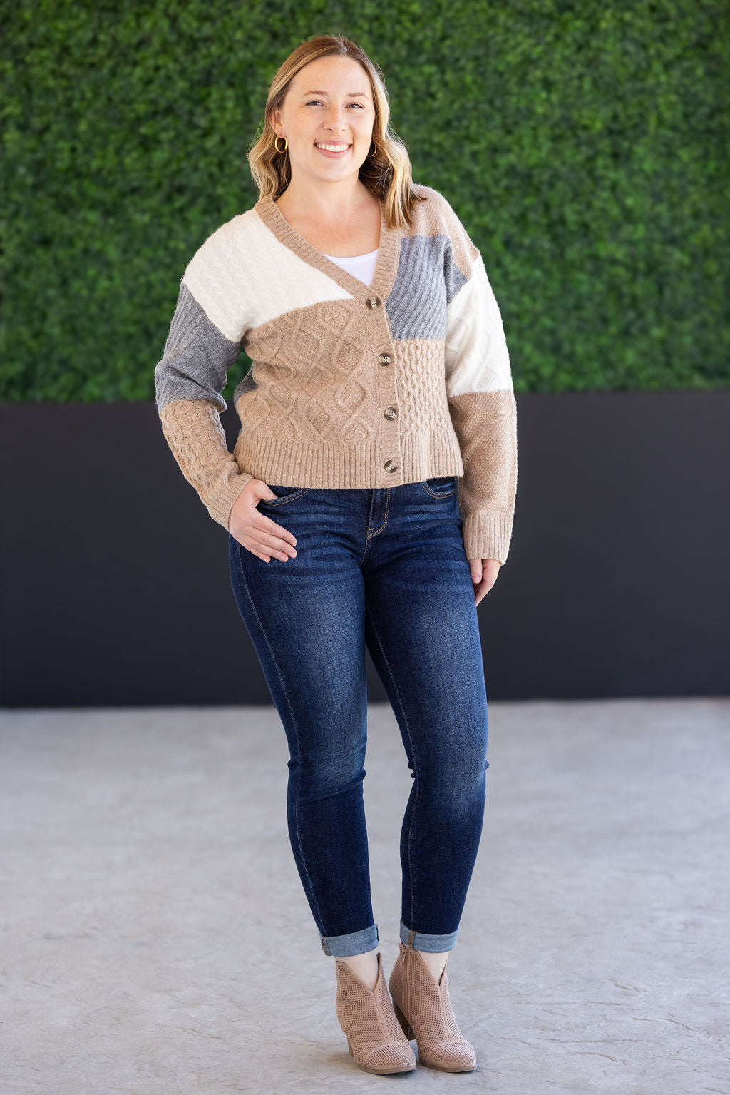 Colorblock Cozy Cardigan