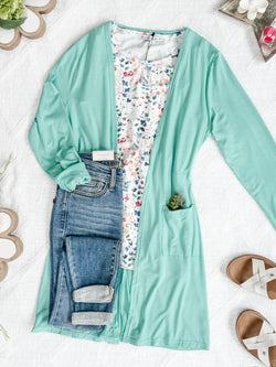 Classic Cardigan - Mint