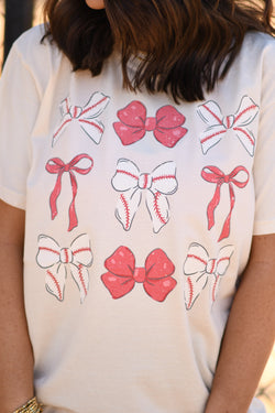 Baseball Bows Tee