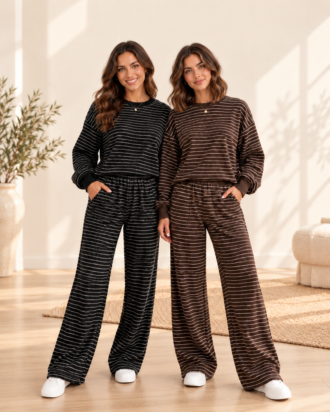 Stripe Terry Knit Set WTW