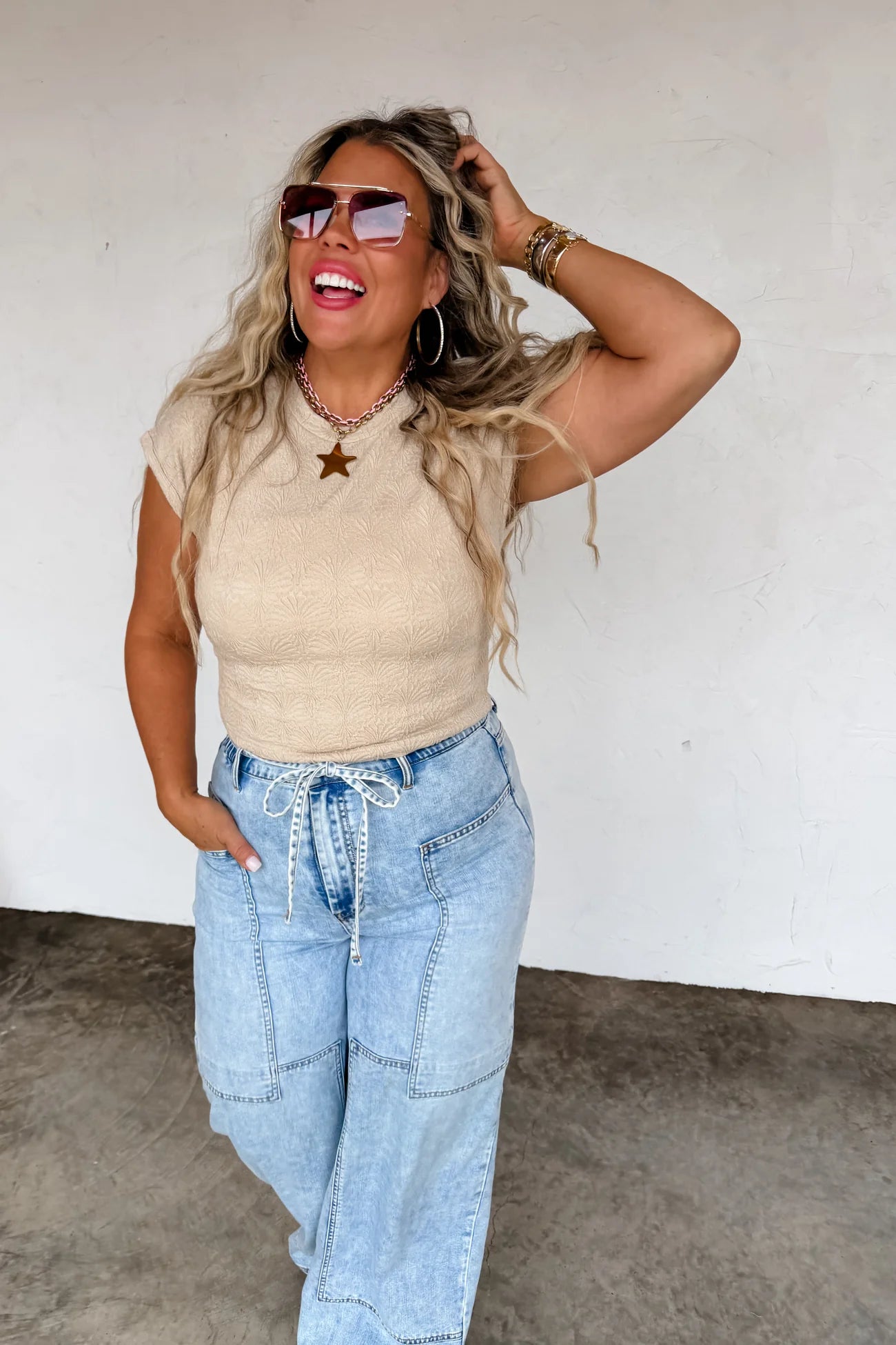 PREORDER- HARLEY CAP SLEEVE BASIC TOP