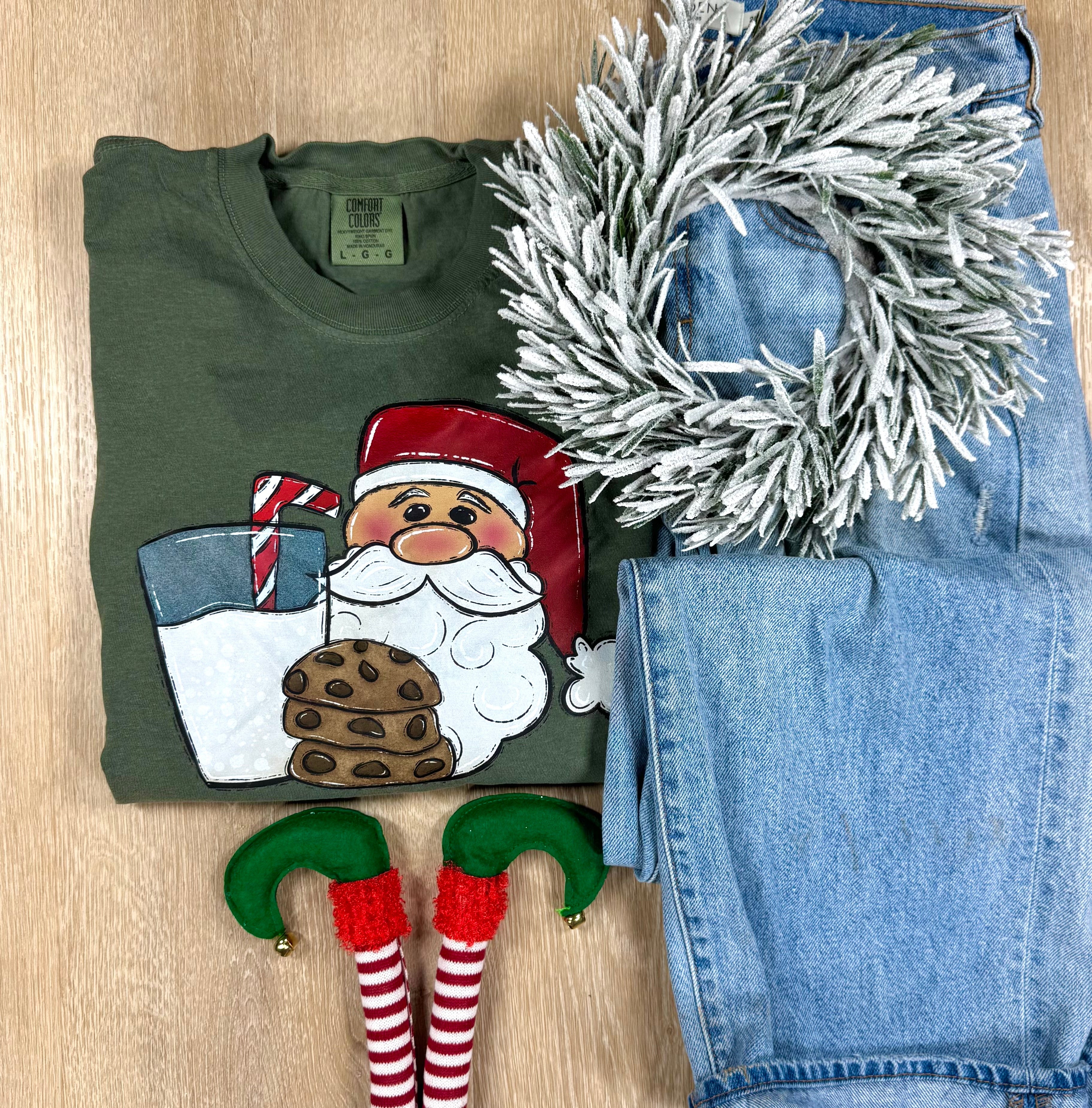 Santa's Cookies Short or Long Sleeve Graphic Tee