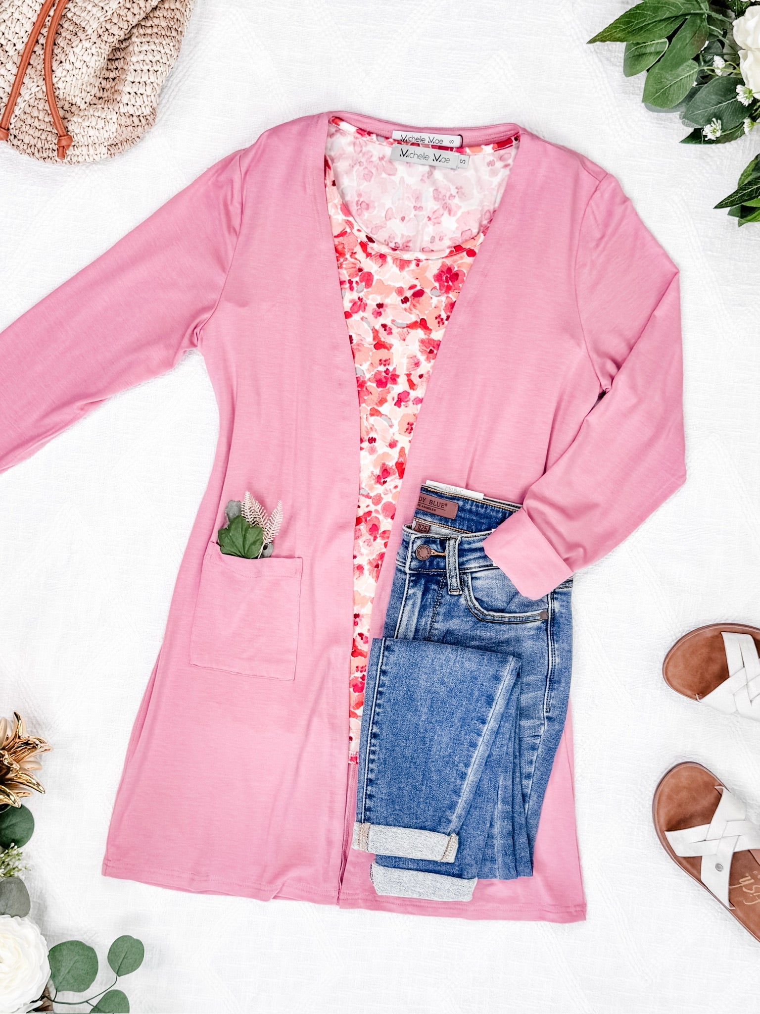 Classic Cardigan - Rose