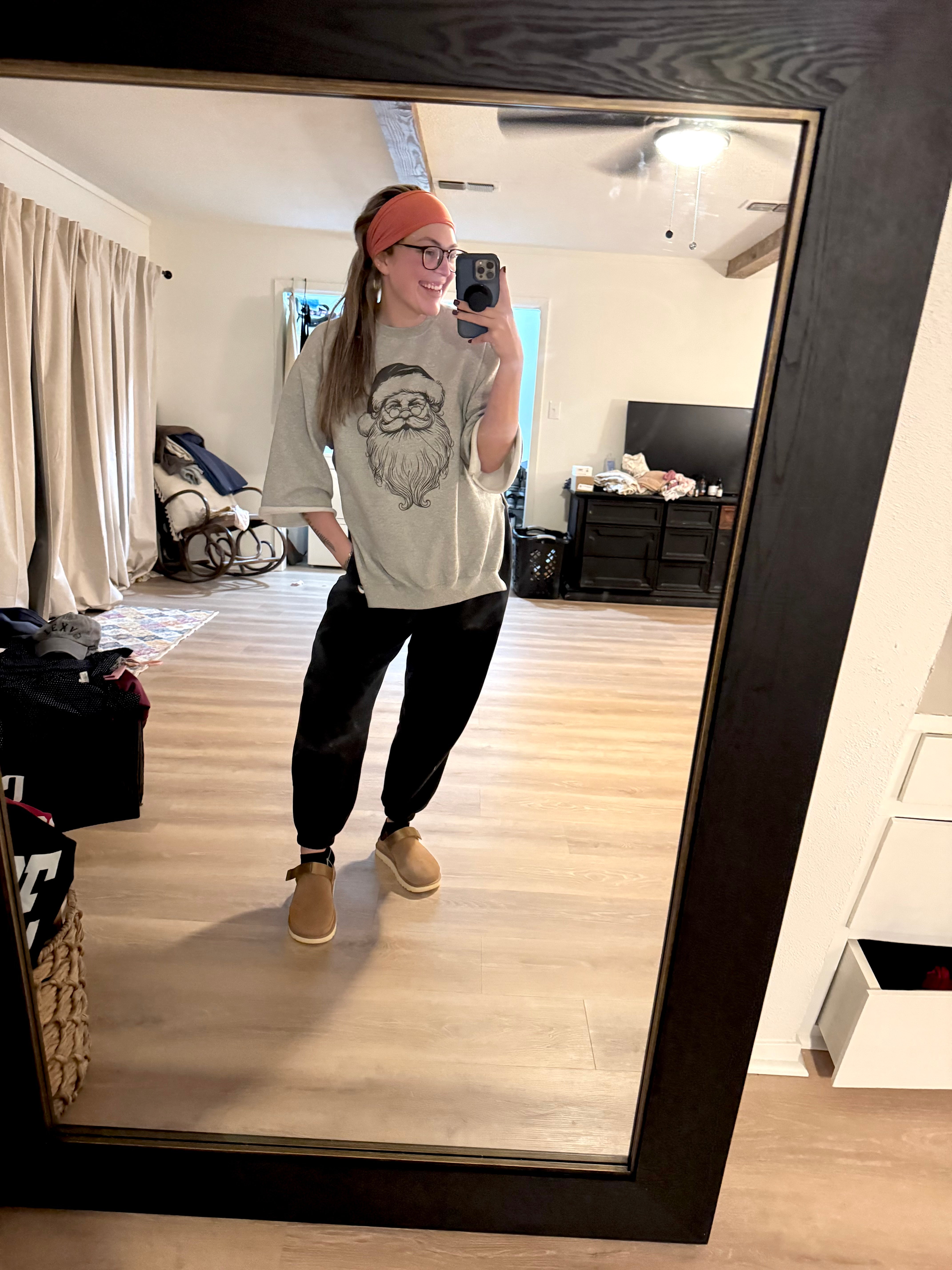 Whimsical Santa Sweatshirts - cut or NON cut