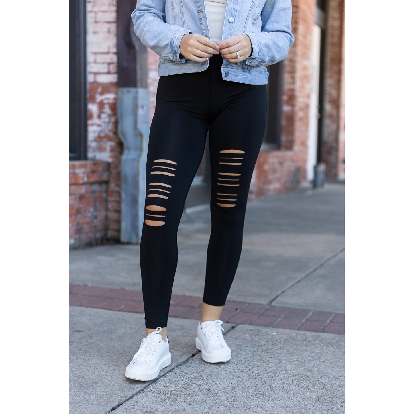 *PreOrder | The Jacqueline - High waisted Laser Cut / Cutout Leggings