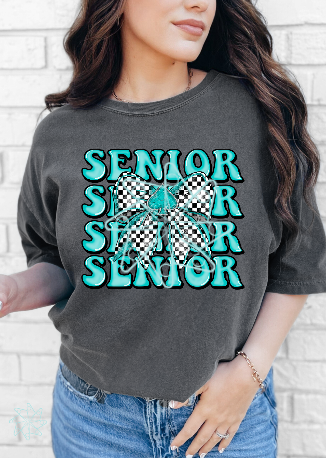 Stacked Senior Tee with Bow