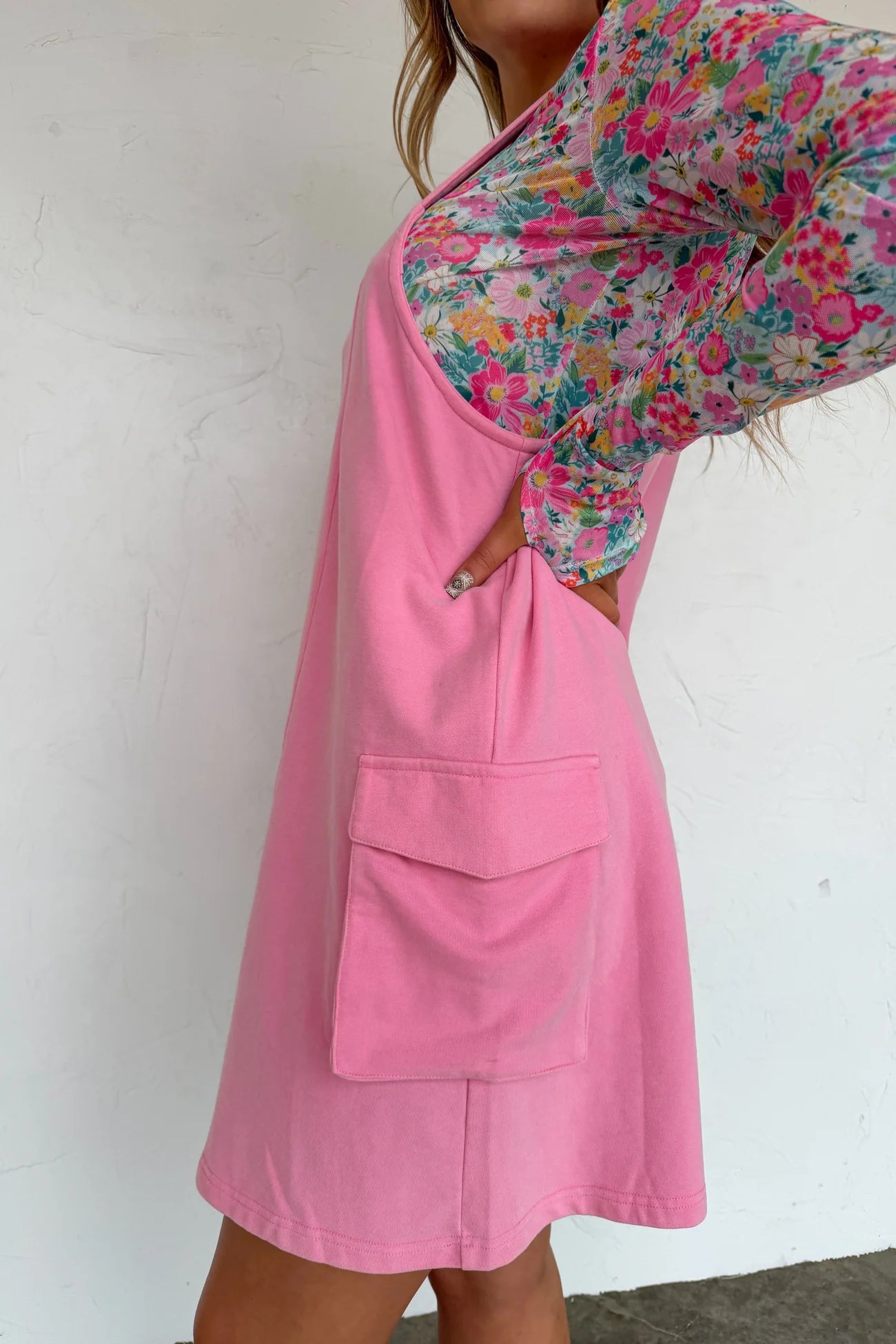 PREORDER- SPRING MILLIE OVERALL DRESS