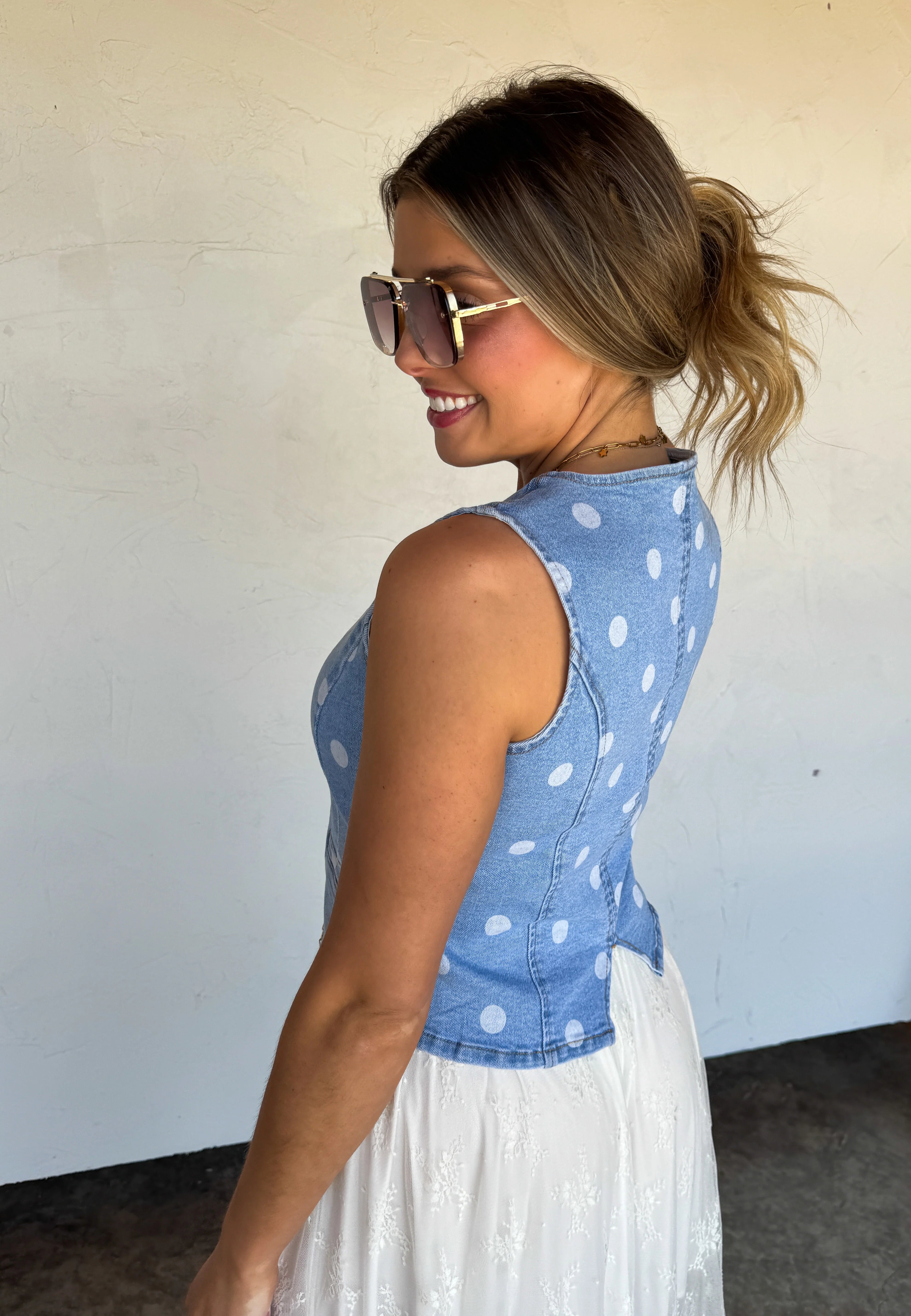 PREORDER- SPRINKLE ME DENIM VEST