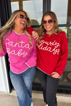 PREORDER- SANTA & HOWDY HOLIDAY SWEATERS