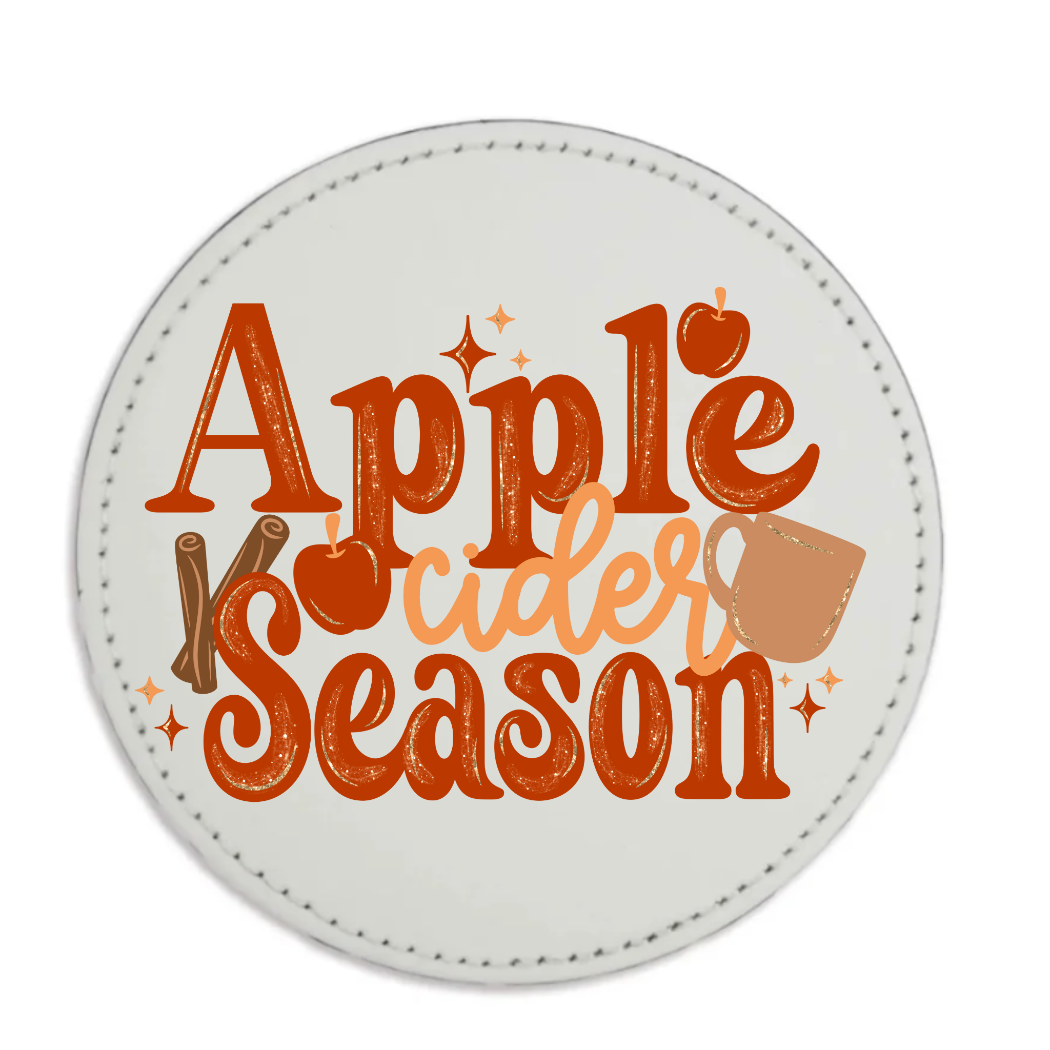 Apple or Pumpkin Spice Season Coaster Set