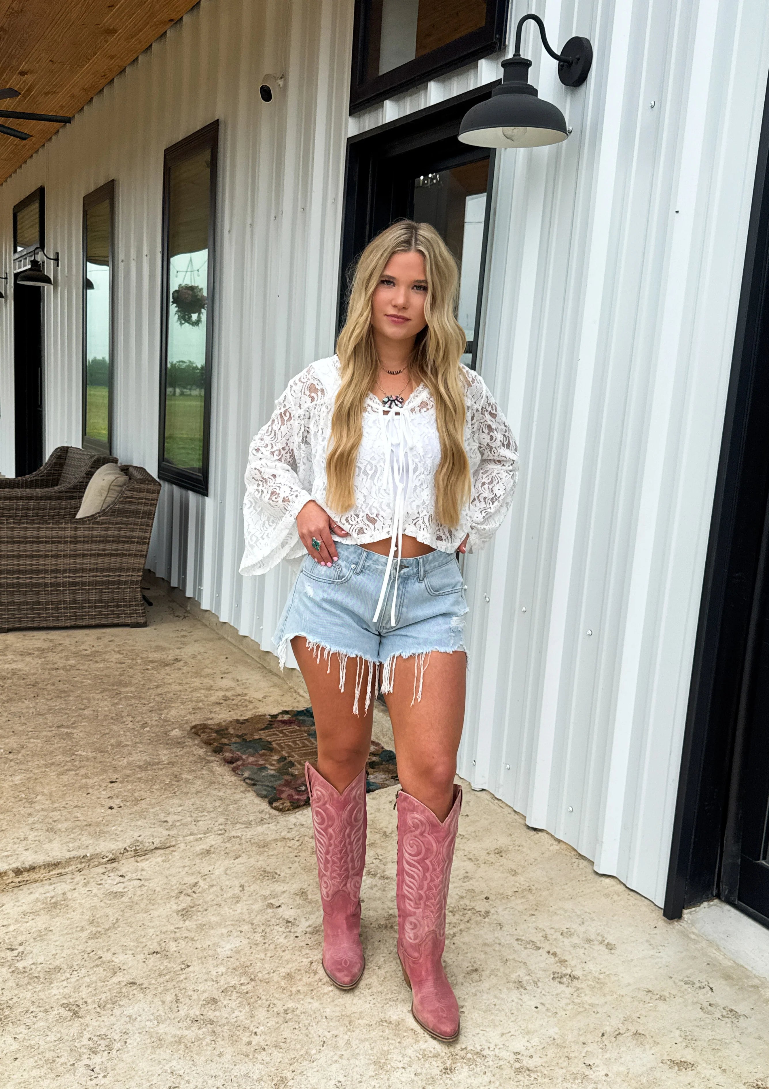 PREORDER- SWEET MAGNOLIA LACE TOP