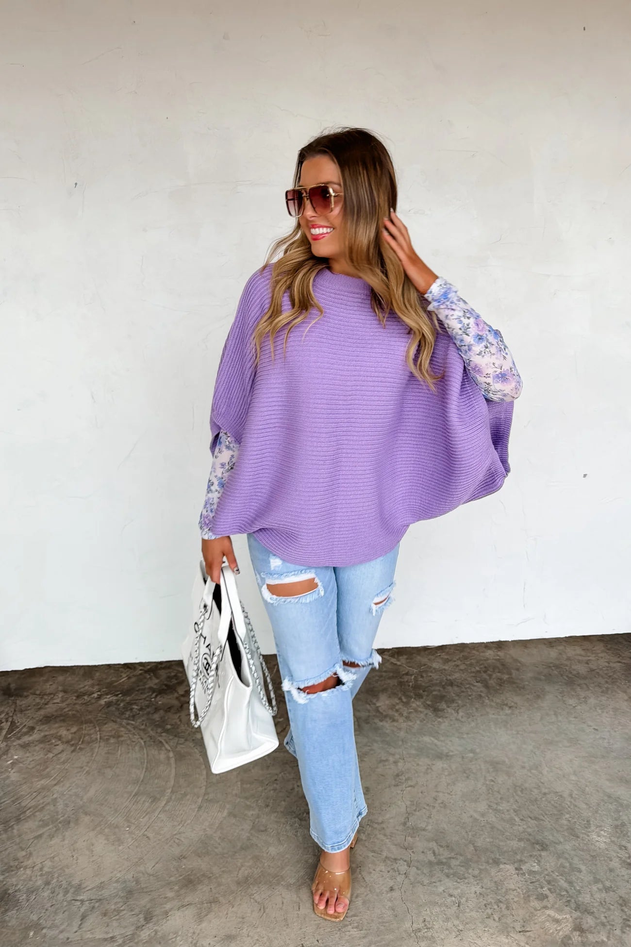 PREORDER- SPRING MEG PULLOVER PONCHO