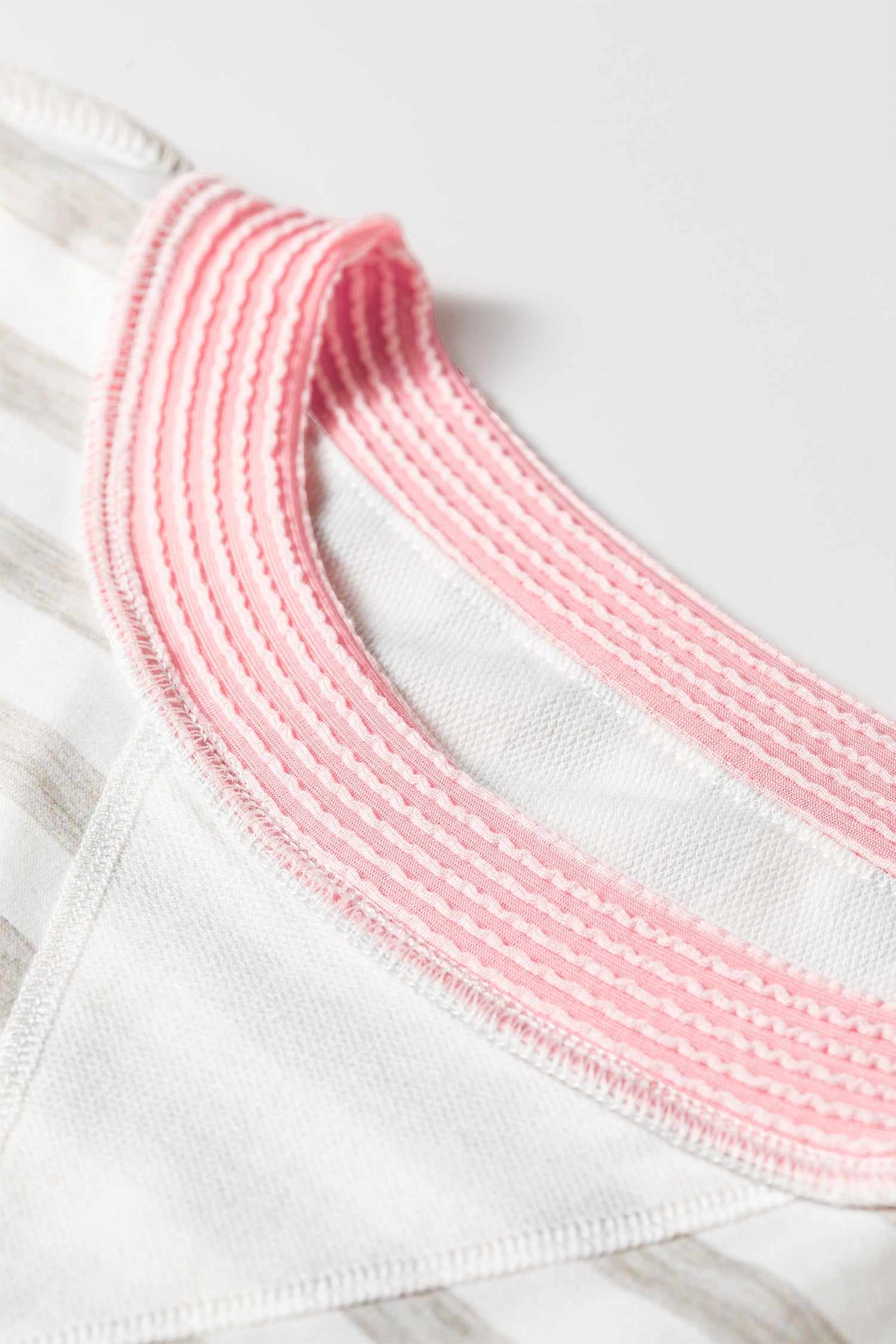 Stripe Corded Knit Patchwork Long Sleeve Top