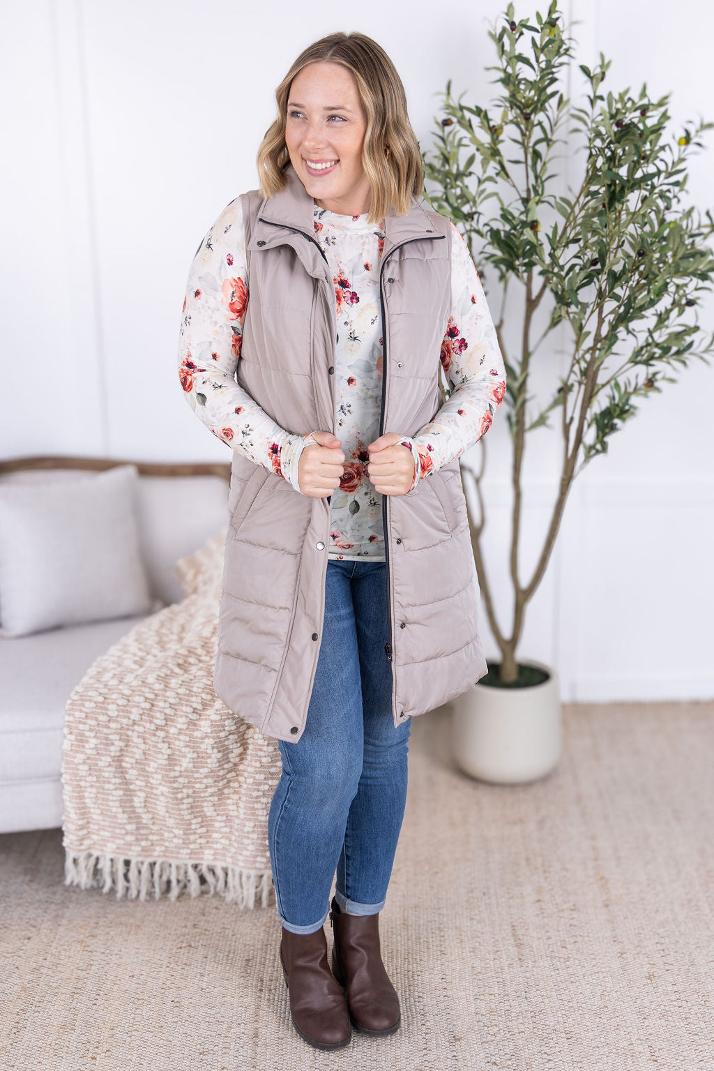 Blair Long Sleeve Top - Pink Bloom