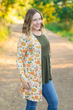 Classic Cardigan - Fall Boho Floral