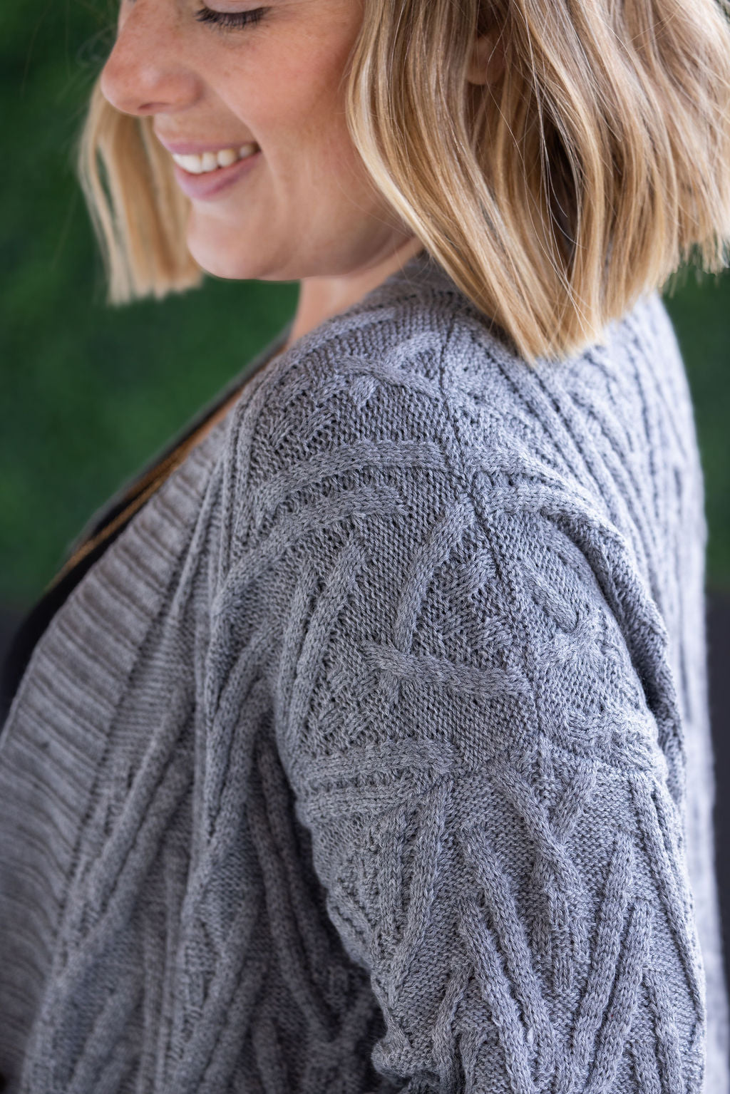 Brooks Button Sweater Cardigan - Grey