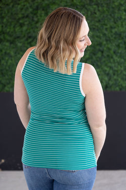 Shiloh Button Snap Tank - Green