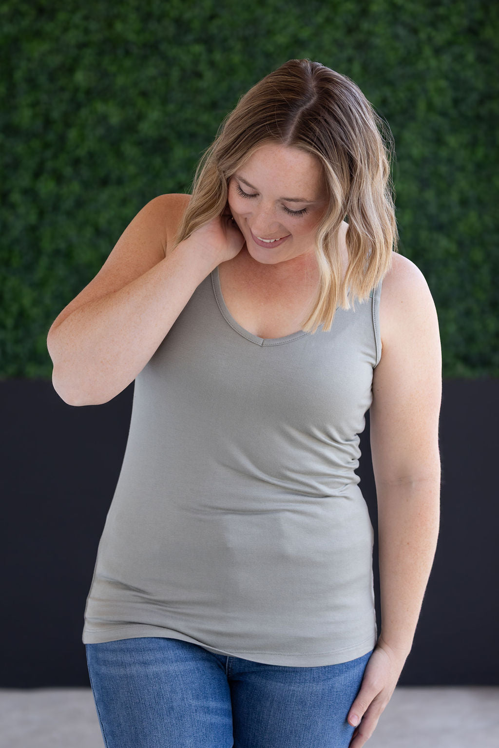 Poppy Tank - Olive and Camo