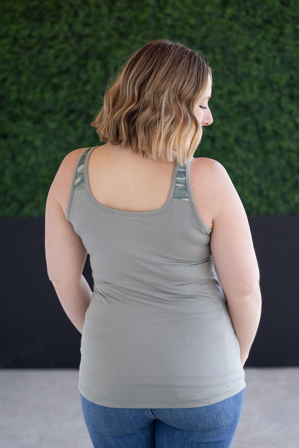 Poppy Tank - Olive and Camo