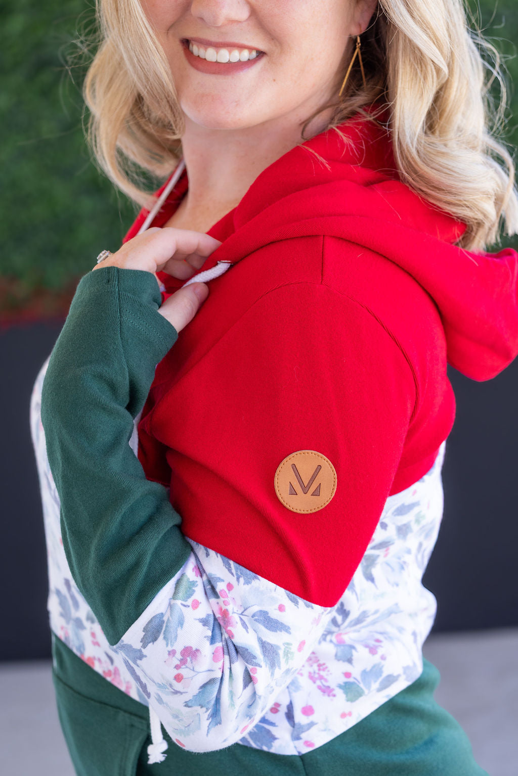 Colorblock Fullzip - Red, Winter Berry, Evergreen